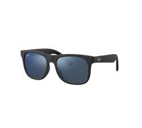 Ray - Ban Bambino Ray - Ban RJ9069S JUNIOR JUSTIN 702855 Occhiali da sole Iniettato Nero Blu Squadrata Specchiate Specchiato