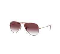 Ray - Ban Bambino RJ9506S JUNIOR AVIATOR 291/8H Occhiali da sole Metallo Oro Viola Pilot Normale Sfumato