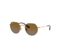 Ray - Ban Bambino Ray - Ban RJ9565S JUNIOR JACK 223/T5 Occhiali da sole Metallo Oro Marrone Rotonda Polarizzata Sfumato