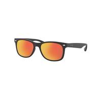 Ray - Ban Bambino RJ9052S JUNIOR NEW WAYFARER 100S6Q Occhiali da sole Iniettato Nero Marrone Squadrata Normale