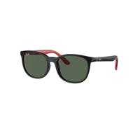 Ray - Ban Bambino RJ9079S 713171 Occhiali da sole Iniettato Nero Verde Squadrata Normale