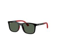 Ray - Ban Bambino RJ9084S 713171 Occhiali da sole Iniettato Nero Verde Squadrata Normale