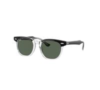 Ray - Ban Bambino RJ9098S 715871 Occhiali da sole Acetato Nero Verde Squadrata Normale
