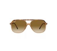 Ray - Ban Unisex Ray - Ban RB2198 BILL 129251 Occhiali da sole Acetato Oro Marrone Squadrata Normale Sfumato