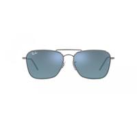 Ray - Ban Unisex RBR0102S CARAVAN REVERSE 004/GA Occhiali da sole Metallo Grigio Blu Squadrata Normale Specchiato