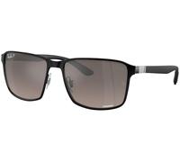 Ray-Ban Chromance Collection RB3721CH 186/5J Polarized, Polarizzato, Nero, Metal, Unisex occhiali da sole 59