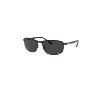 Ray - Ban Unisex Ray - Ban RB3671CH CHROMANCE 186/K8 Occhiali da sole Metallo Nero Grigio Pillow Polarizzata