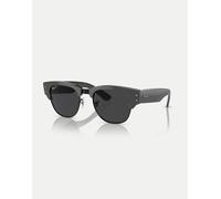 Ray-Ban - Clubmaster Mega - Occhiali da sole neri e grigi con lenti nere polarizzate-Nero L