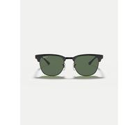 Ray-Ban - Clubmaster - Occhiali da sole neri con lenti verdi polarizzate-Nero L