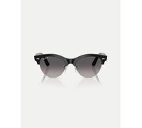 Ray - Ban Unisex RB2341 CLUBMASTER WAY 1354M3 Occhiali da sole Acetato Nero Grigio Squadrata Polarizzata Sfumato