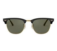 Ray-ban Clubmaster Rb 3016 Occhiali Da Sole Uomo Nero Altre Verde 51mm Polarizzato