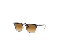 Ray - Ban Unisex Ray - Ban RB3016 CLUBMASTER 125651 Occhiali da sole Acetato Marrone Squadrata Normale Sfumato