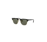 Ray - Ban Unisex Ray - Ban RB3016 CLUBMASTER 901/58 Occhiali da sole Acetato Nero Verde G15 Squadrata Polarizzata