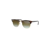 Ray - Ban Unisex Ray - Ban RB3016 CLUBMASTER 990/9J Occhiali da sole Acetato Tartaruga Verde Squadrata Normale