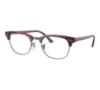 Ray-Ban Clubmaster RX5154 8376, Rosso, Acetate, Unisex occhiali 51
