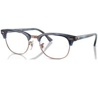 Ray - Ban Unisex RX5154 CLUBMASTER 8374 Montature da vista Acetato Blu Trasparente Squadrata Normale