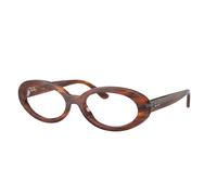 Ray - Ban Donna Ray - Ban RX2223V 2144 Montature da vista Acetato Marrone Trasparente Rotonda Normale