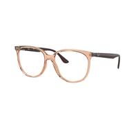 Ray - Ban Donna Ray - Ban RX4378V 8172 Montature da vista Iniettato Marrone Trasparente Squadrata Normale