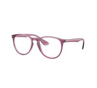 Ray - Ban Donna Ray - Ban RX7046 ERIKA 8509 Montature da vista Iniettato Viola Trasparente Rotonda Normale
