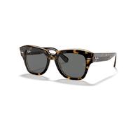 Ray - Ban Donna RB2186 STATE STREET 1292B1 Occhiali da sole Acetato Oro Grigio Squadrata Normale