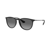 Ray - Ban Donna RB4171 ERIKA 622/T3 Occhiali da sole Iniettato Nero Grigio Pantos Polarizzata Sfumato