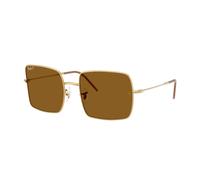 Ray - Ban Donna RBR0104S SQUARE REVERSE 001/83 Occhiali da sole Metallo Oro Marrone Squadrata Polarizzata