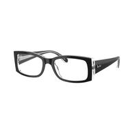 Ray - Ban Donna RX5434 MIRIAM 2034 Montature da vista Acetato Nero Trasparente Squadrata Normale