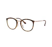 Ray - Ban Donna RX7140 5687 Montature da vista Iniettato Marrone Trasparente Pantos Normale