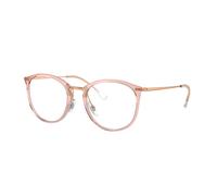 Ray - Ban Donna RX7140 8335 Montature da vista Iniettato Rosa Trasparente Pantos Normale