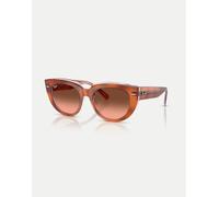 Ray-Ban - Doreen - Occhiali da sole squadrati rossi con lenti rosa-Rosso M