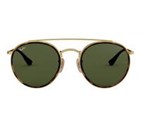 Ray-ban Double Bridge Rb 3647n Occhiali Da Sole Unisex Nero Rotondo Verde 51mm