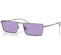 Ray - Ban Unisex RB3741 EMY 004/1A Occhiali da sole Metallo Grigio Viola Squadrata Normale