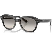 Ray - Ban Unisex RB4398 ERIK 140432 Occhiali da sole Acetato Grigio Grigio Squadrata Normale Sfumato