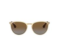Ray-Ban Erika Metal Polarized Round Sunglasses MATTE GOLD 54 mm