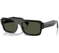 Ray - Ban Unisex RB4454 LUKAS 667731 Occhiali da sole Acetato Nero Verde Squadrata Normale