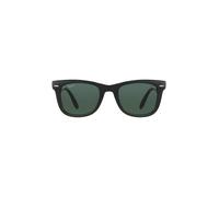 Ray - Ban Uomo Ray - Ban RB4105 FOLDING WAYFARER 601/58 Occhiali da sole Iniettato Nero G15 Squadrata Polarizzata