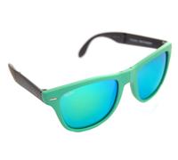 Ray-Ban FOLDING WAYFARER RB4105 6021/19 Occhiali da Sole 54mm Verde Opaco Mirror