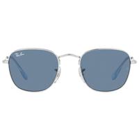 Ray-ban Frank Rj 9557s Junior Occhiali Da Sole Bambino Argento Geometrico Blu 46mm