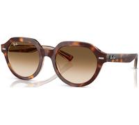 Ray - Ban Unisex RB4399 GINA 141451 Occhiali da sole Acetato Tartaruga Marrone Squadrata Normale Sfumato