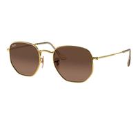 Ray-Ban Hexagonal Flat Lenses RB3548N 912443, Oro, Steel, Unisex occhiali da sole 51