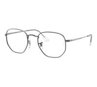 Ray-Ban Hexagonal RX6448 2502, Argento, Metal, Unisex occhiali 51