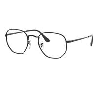 Ray-Ban Hexagonal RX6448 2509, Nero, Metal, Unisex occhiali 54