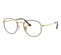 Ray-Ban Hexagonal RX6448 2945, Avana, Metal, Unisex occhiali 51