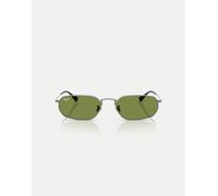 Ray-Ban - Irregular - Occhiali da sole grigio canna di fucile con lenti verdi M
