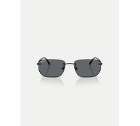 Ray-Ban - Irregular - Occhiali da sole neri con lenti grigie polarizzate-Nero M