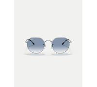Ray-Ban - Jack Irregular - Occhiali da sole argento con lenti blu L