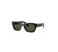 Ray-Ban - Joseph - Occhiali da sole rettangolari neri con lenti verdi-Nero XL