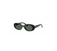 Ray - Ban Bambino Ray - Ban RJ9141S 100/71 Occhiali da sole Iniettato Nero Verde Rotonda Normale