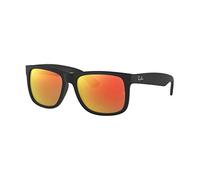 Ray-Ban JUSTIN (RB 4165) - Occhiali da sole Schwarz (Gestell: Schwarz, Gläserfarbe: Rot Verspiegelt 622/6q) Large (Herstellergröße: 54)