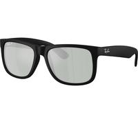 Ray-Ban Justin RB4165 622/Y4 Polarized, Polarizzato, Nero, Nylon, Uomini occhiali da sole 54